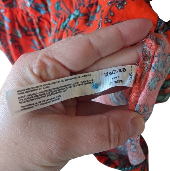 Anthropologie Kelly Louise Judd Whimsical Sleepwear Dress Red Size Small - Picture 6 of 8